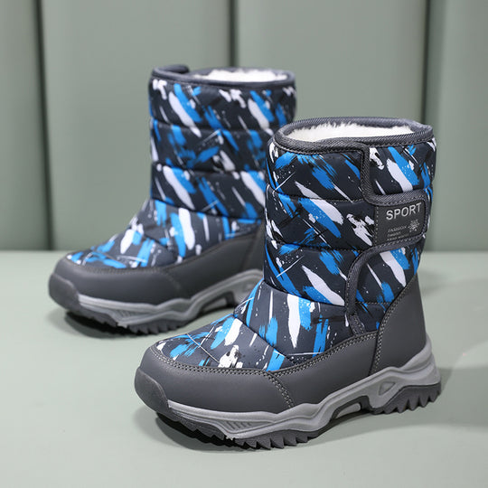 Damen isolierte Winterstiefel mit rutschfester Profilsohle und atmungsaktivem Innenfutter EB