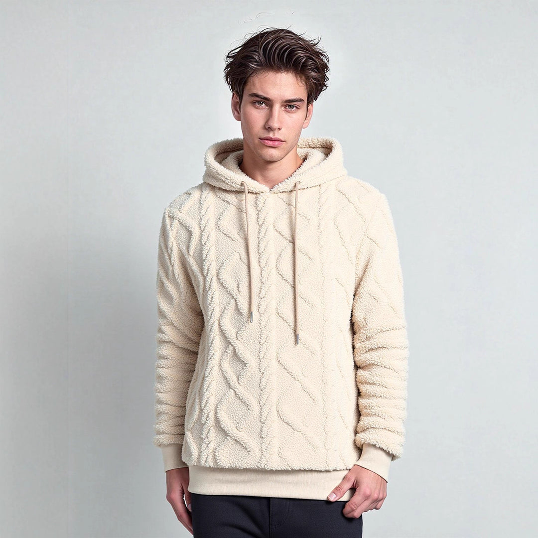 Damen Kuscheliger Fleece-Hoodie mit strukturiertem Design EB
