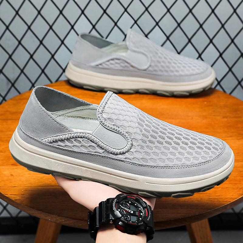 Damen Bequeme Slip-On Sportschuhe mit atmungsaktivem Obermaterial EB