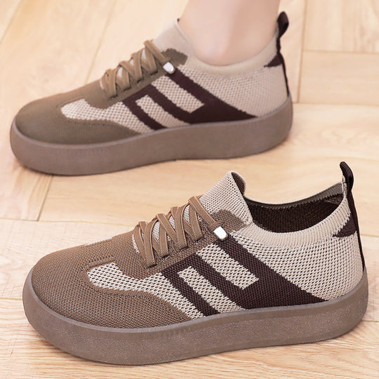 Damen Bequeme und atmungsaktive Sneakers mit Plateau von EB