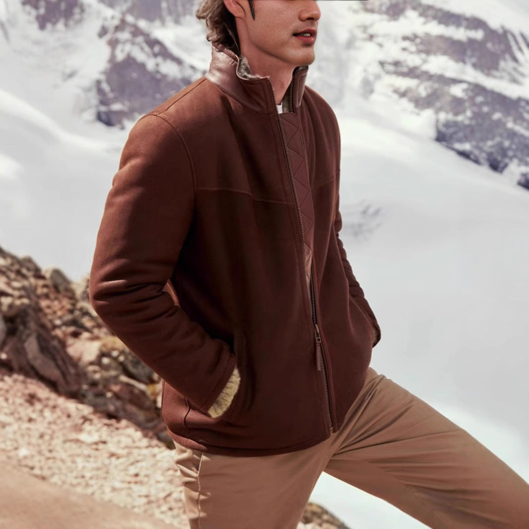 Herren hochwertige jacke mit elegantem Steppdesign EB