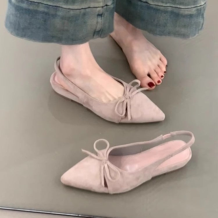 Damen Sling-Ballerinas mit dekorativem Schleifendetail und komfortablem Fußbett EB