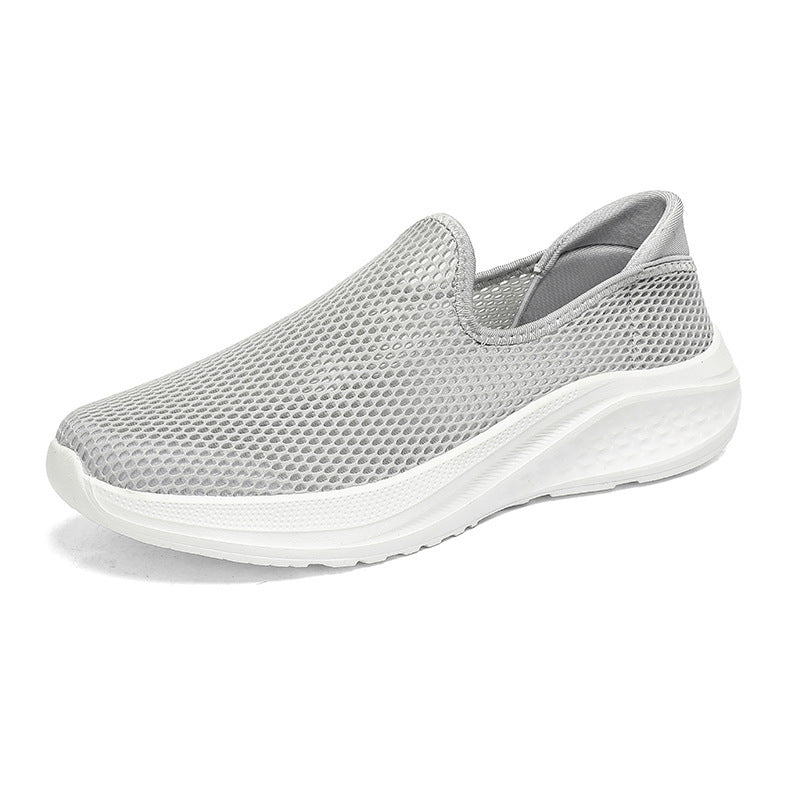 Herren nan atmungsaktiver Netz-Sportschuh mit Schlupfform und stoßdämpfender Laufsohle EB