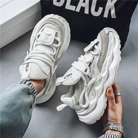 Damen sportliche Mesh-Sneaker mit innovativem Schnürsystem und dämpfender Sohle EB