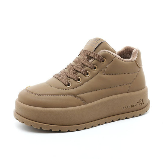 Damen Winterliche High-Top Sneakers mit Fleece-Innenfutter EB