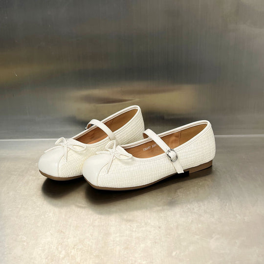Damen Ballerinas mit dekorativer Schleifenverzierung und komfortablem Riemchenverschluss EB