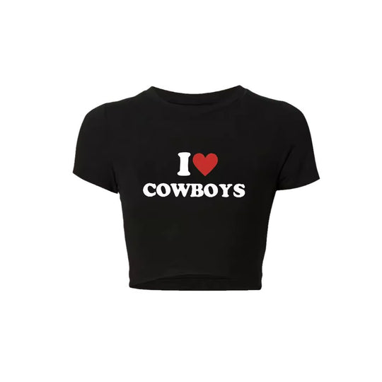 Damen figurbetontes Kurzarm-T-Shirt mit verspieltem Aufdruck EB