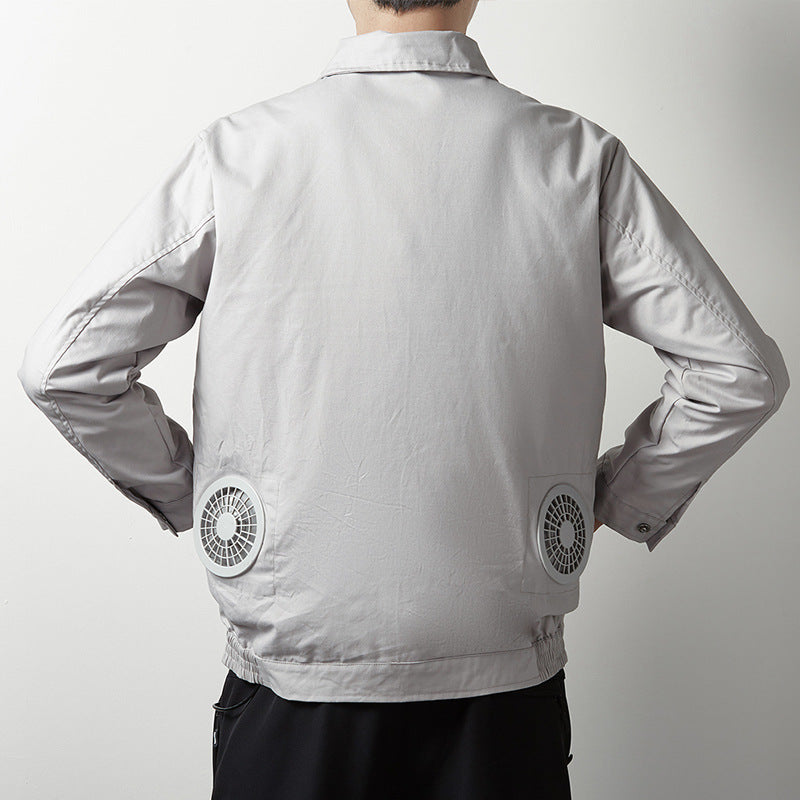 Unisex tragbares Lüfter-Doppelset mit Y-Kabel und Steckverbinder für Kühlwesten EB