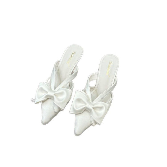 Damen Slingback-Ballerinas mit dekorativem Schleifenakzent EB