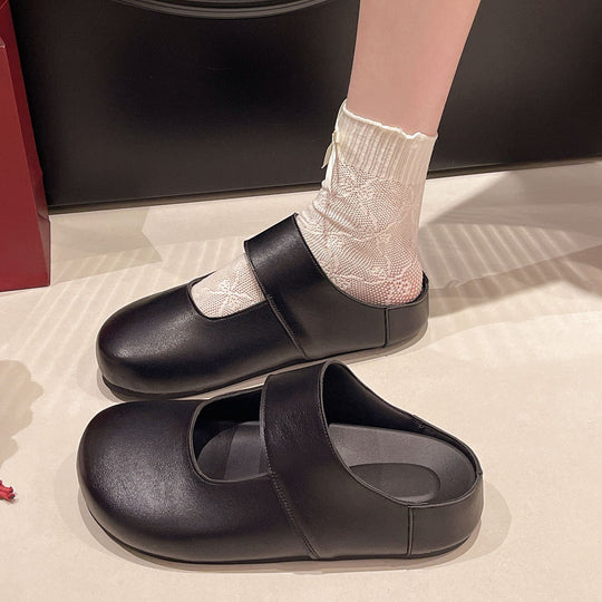 Damen Bequeme und ergonomische Hausschuhe mit breitem Riemen EB