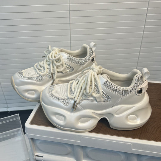 Damen Sportliche Sneakers mit Glitzer-Akzenten und innovativer Dämpfungstechnologie EB