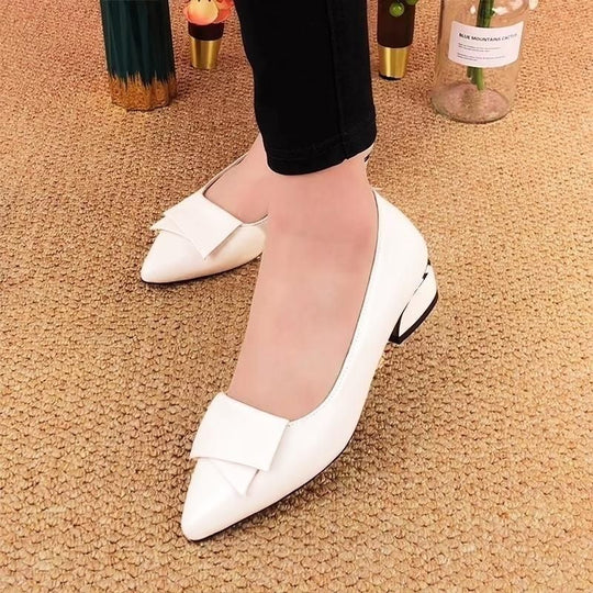 Damen Elegante Ballerinas mit modischem Schleifendetail EB