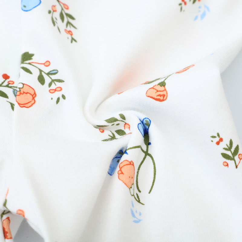 Mädchen Leggings mit floralem Muster EB
