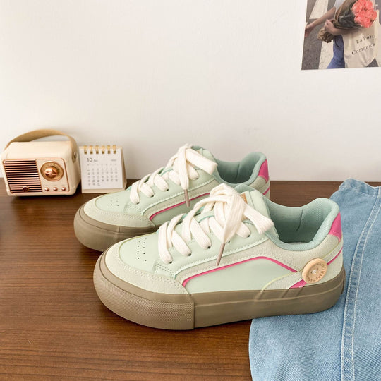 Damen Trendige Sneaker mit modischer Oberflächenstruktur und atmungsaktiver Innensohle EB