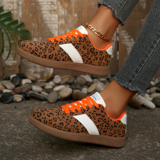 Damen modische Sneakers mit einzigartigem Tiermotiv und bequemer Dämpfung EB