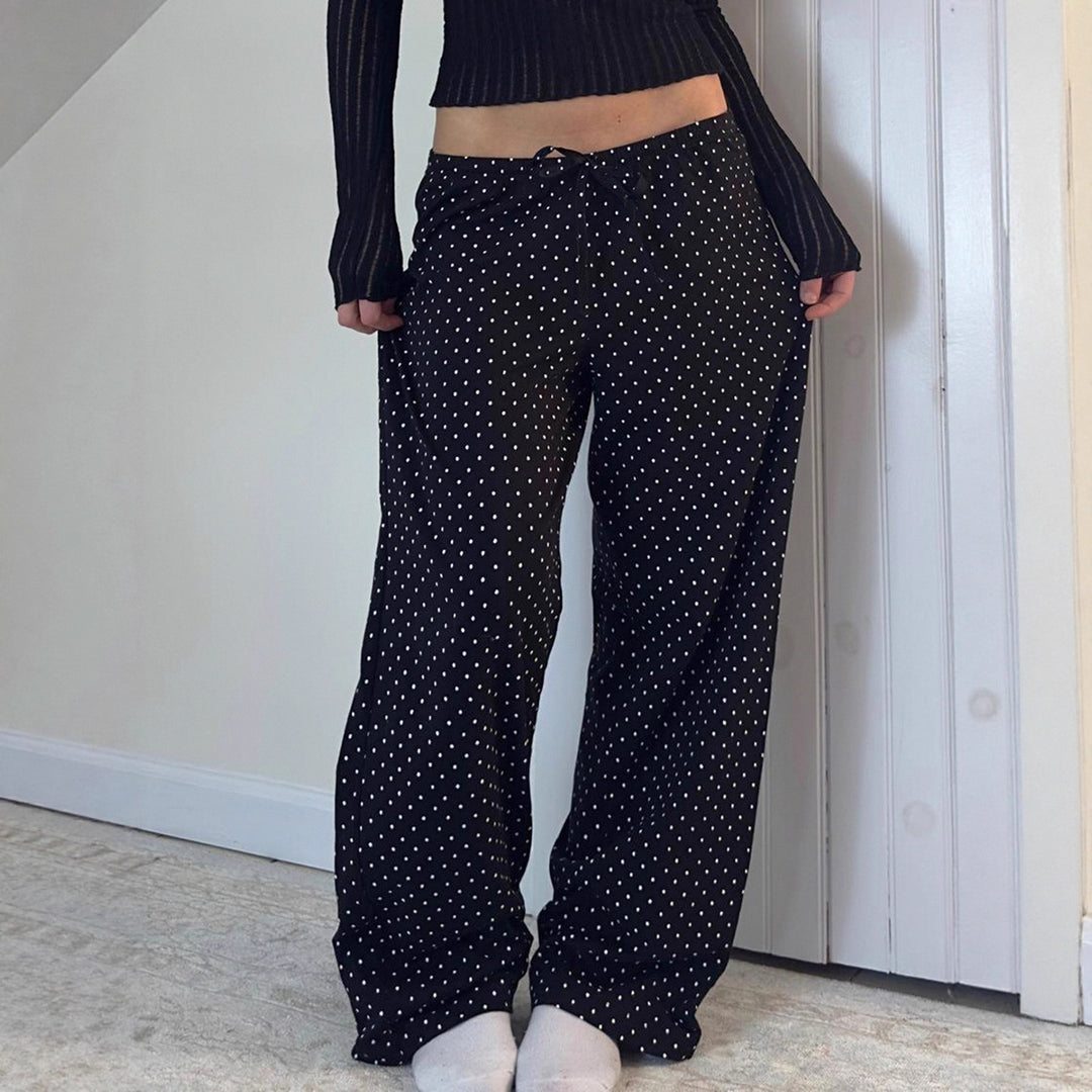 Damen lässige Freizeithose mit Punkten EB