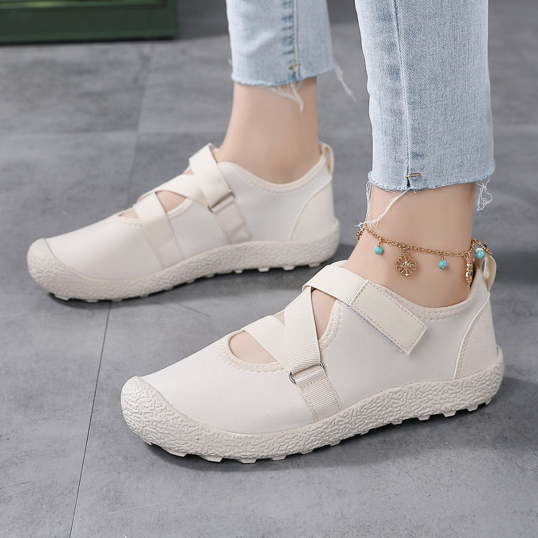 Damen Komfortable und atmungsaktive Aquaschuhe mit verstellbarem Klettverschluss EB