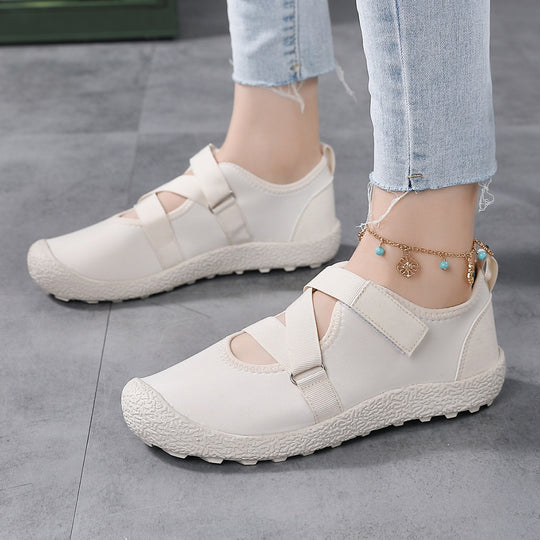 Damen Komfortable und atmungsaktive Aquaschuhe mit verstellbarem Klettverschluss EB