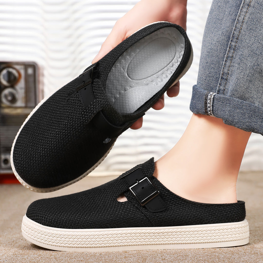 Damen Bequeme Clogs mit verstellbarem Schnallenverschluss EB