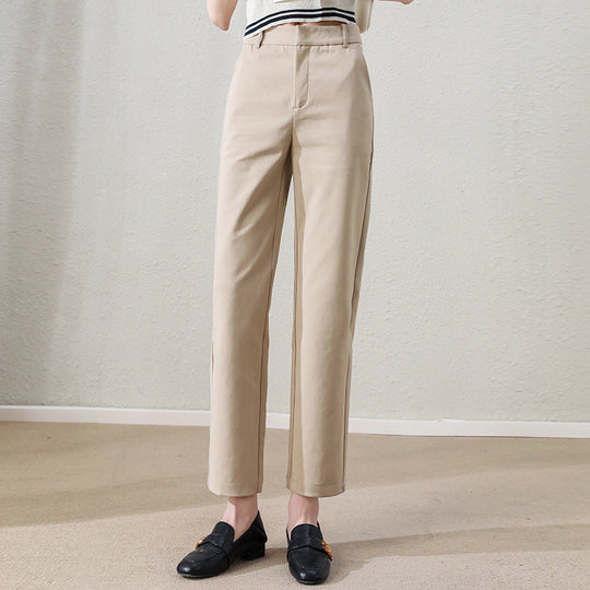 Damen Chino Stoffhose tailliert mit integrierten Taschen
