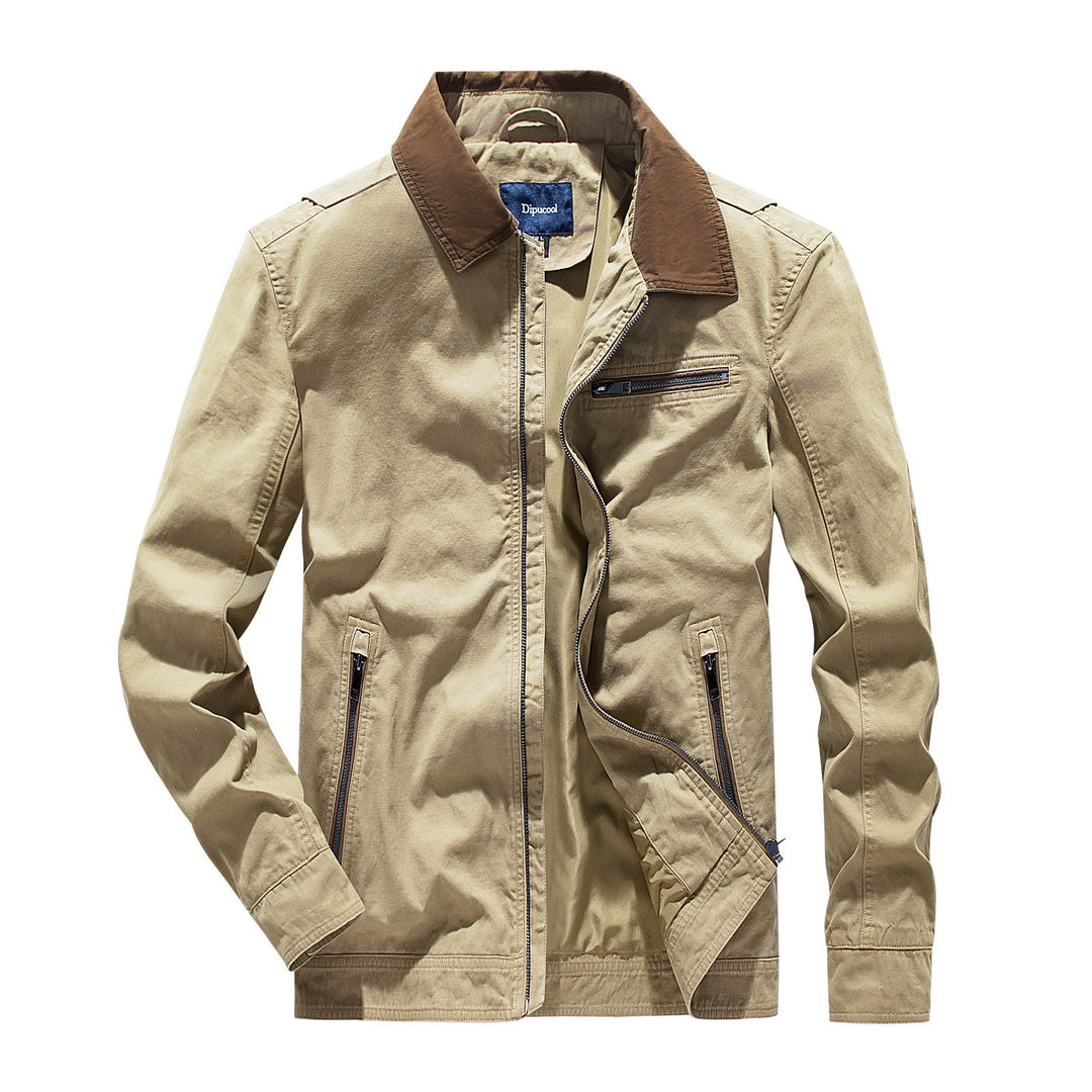 Herren modische Übergangsjacke mit auffälligem Kragen EB