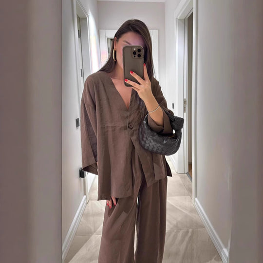 Damen lässige und zeitlose Überwurfjacke EB