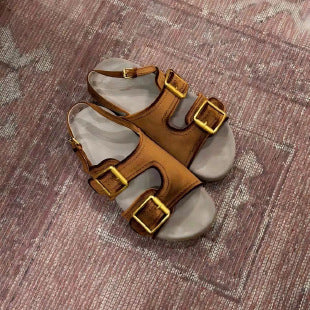 Damen Sandalen mit robustem Riemchen-Design und modischen Schnallen EB