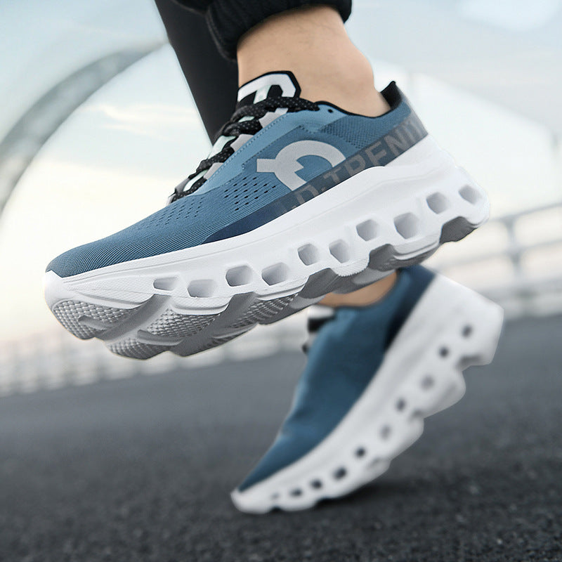 Unisex innovative Hohlkammer-Plateau-Sneaker mit ultraleichter Gittersohle und nahtlosem Mesh-Obermaterial EB