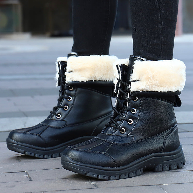 Damen Gefütterte Winterstiefel mit rutschfester Sohle EB