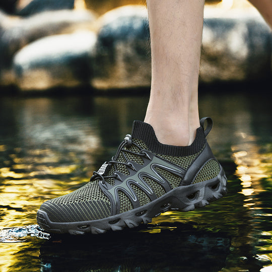 Damen Multifunktionale Freizeitsneaker mit atmungsaktivem Obermaterial und elastischer Schnürung EB