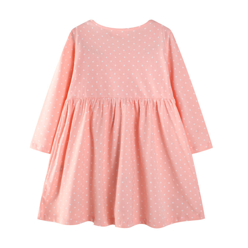 Mädchen Kleid mit niedlichem Hasenmotiv EB