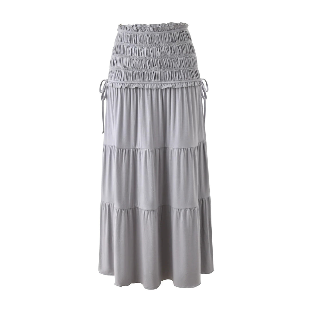Damen Elegantes Wickeloberteil und maxirock EB