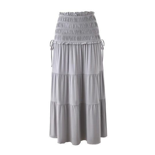 Damen Elegantes Wickeloberteil und maxirock EB