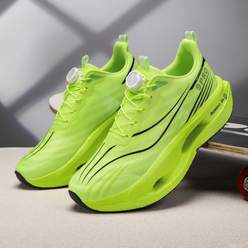 Unisex Performance-Laufsneaker mit Drehverschluss, geformter Hohlkammer-Zwischensohle und atmungsaktivem Strickobermaterial EB