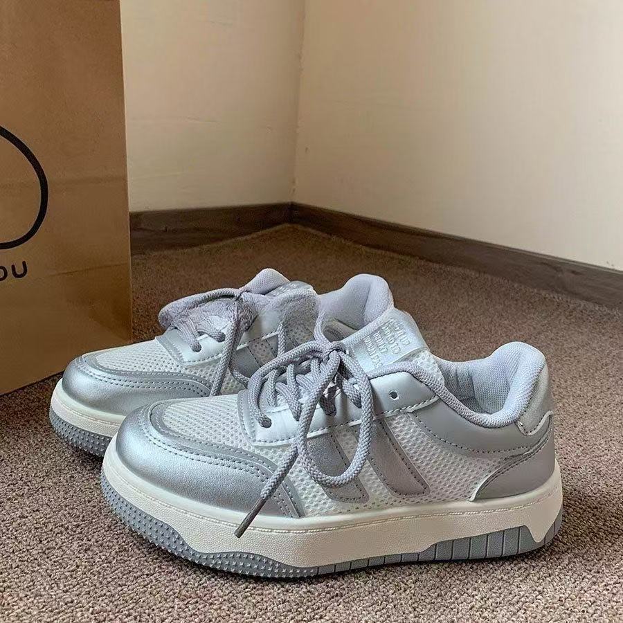 Damen Atmungsaktive Sneakers mit reflektierenden Akzenten und rutschfester Sohle EB