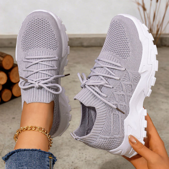 Damen Hochleistungs-Laufschuhe mit flexiblem Strick-Obermaterial EB