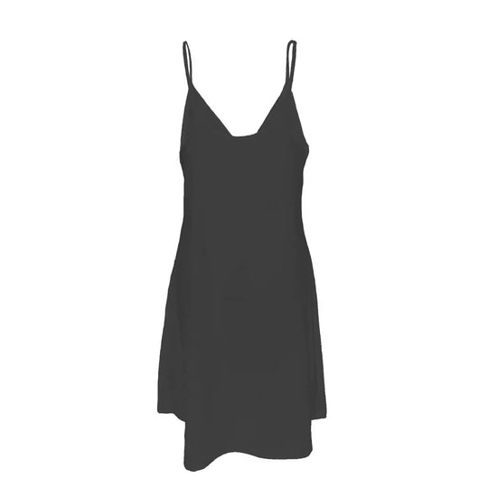 Damen Ärmelloses Sommerkleid mit dekorativem Lochmuster und V-Ausschnitt EB