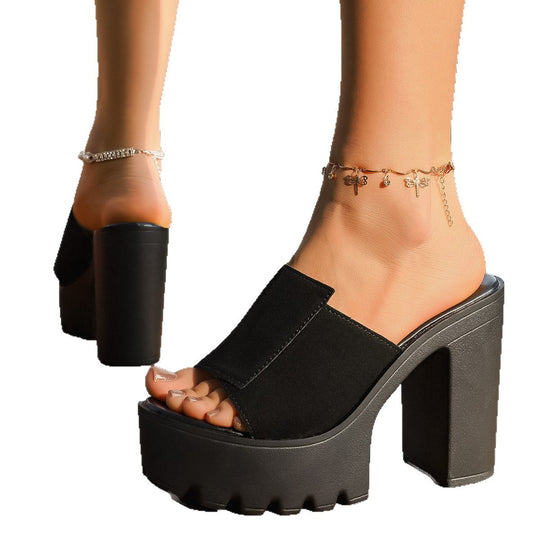 Damen Plateausandalen mit trendigem Blockabsatz EB