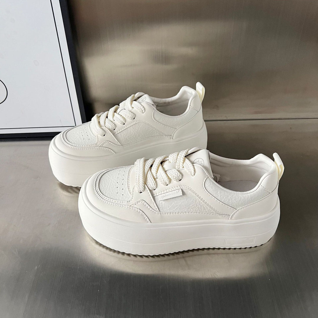 Damen Plateau-Sneaker mit modischer Struktur und rutschfester Sohle EB