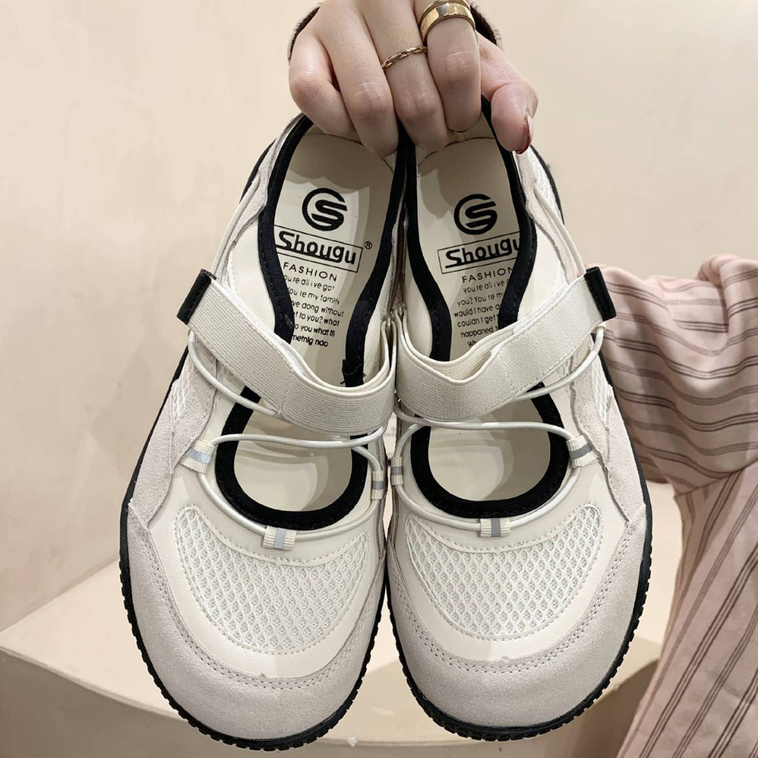 Damen Komfort-Sneaker mit atmungsaktivem Mesh-Obermaterial und innovativer Schnürtechnik EB