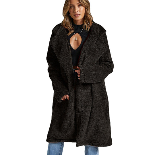 Damen Lange Fleecejacke EB