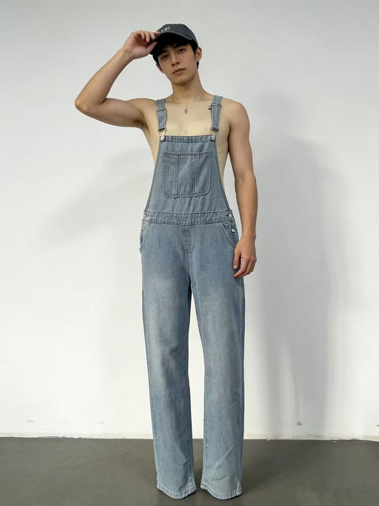 Herren Lässige Baumwoll-Latzhose EB