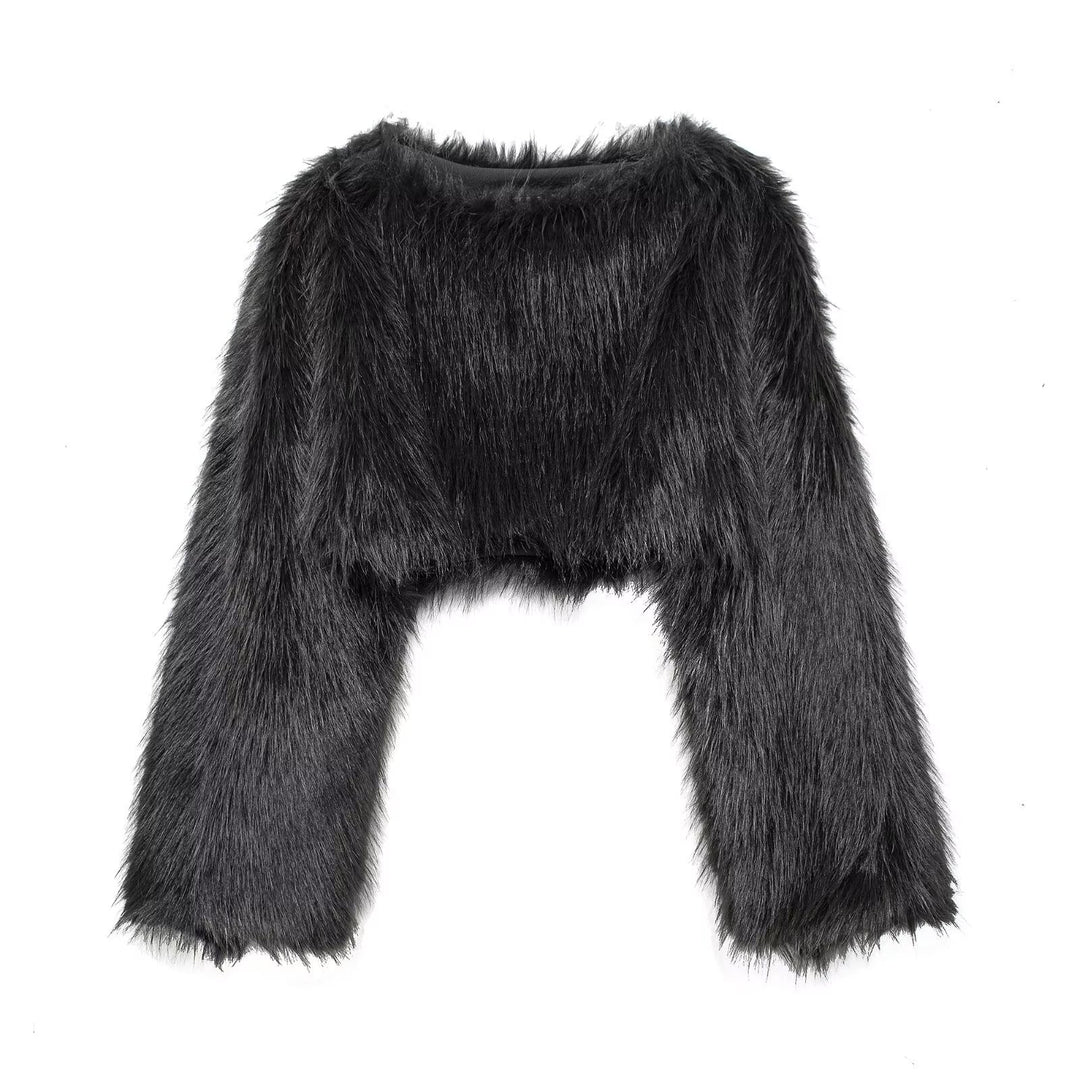 Damen Modischer Pelz-Faux-Westen EB
