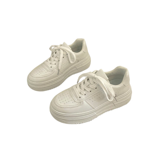 Damen Plateau Sneakers mit modernem Design und dicker Gummisohle EB