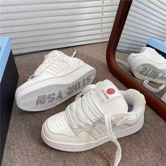 Damen Sportliche Retro-Sneakers mit atmungsaktiver Sohle EB