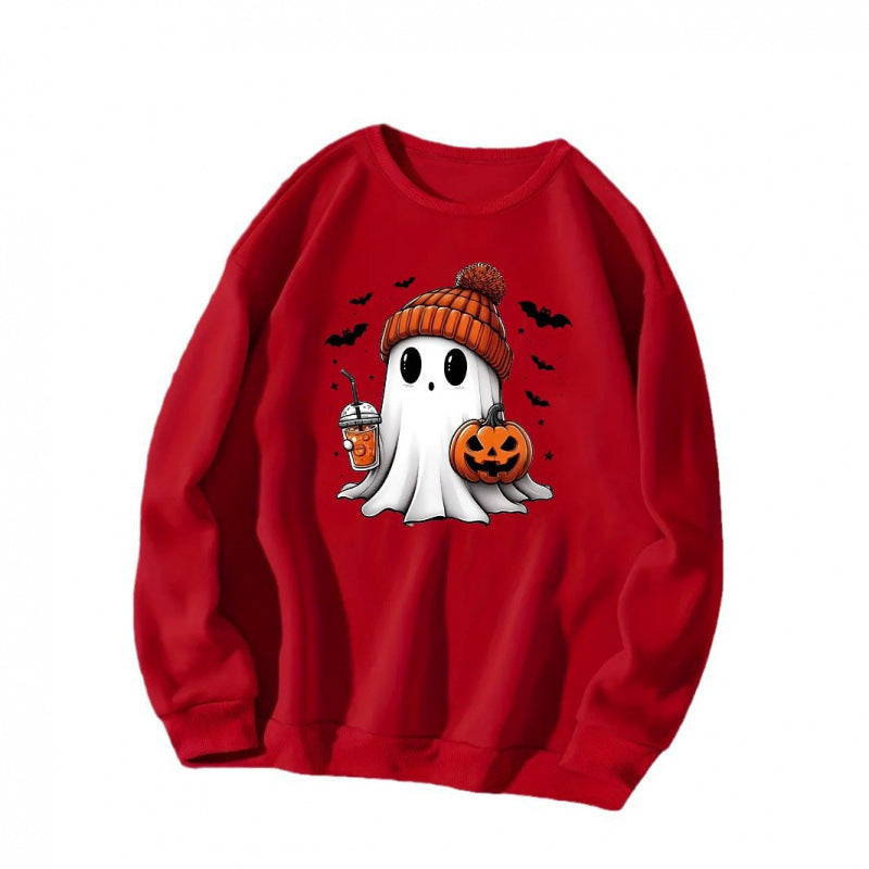 Damen Sweatshirt mit Halloween-Motiv EB