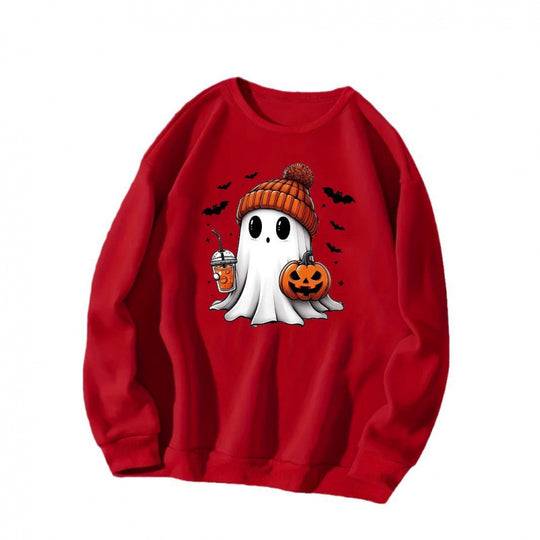 Damen Sweatshirt mit Halloween-Motiv EB