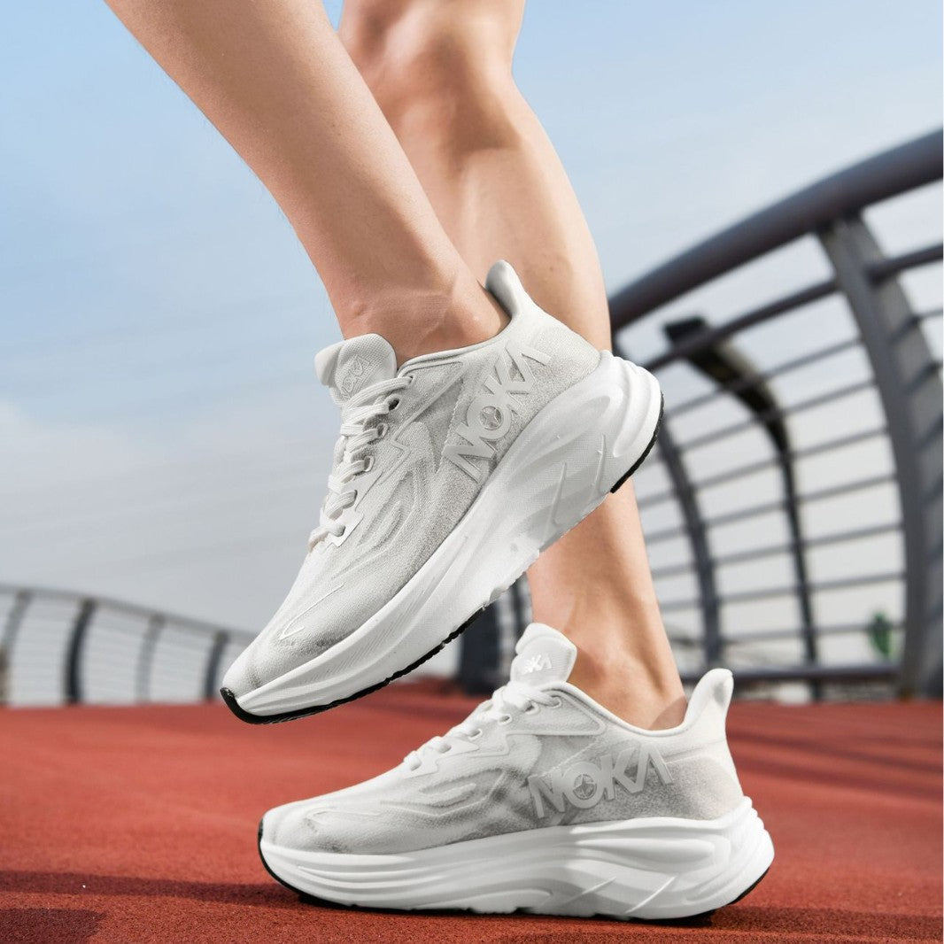Unisex gedämpfte Hohlkern-Roadrunning Schuhe mit atmungsaktivem Strickoberteil und ergonomischer Plateau-Zwischensohle EB
