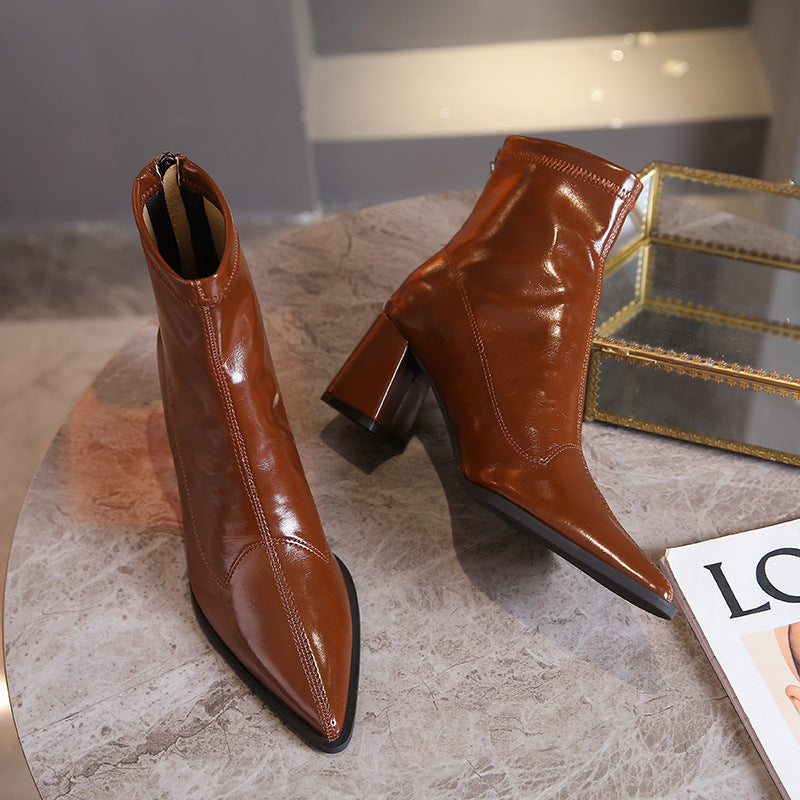 Damen Modische Stiefel im klassischen Design EB