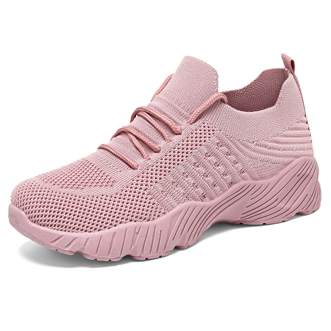 Damen Leichte und atmungsaktive Sneakers mit elastischem Obermaterial EB
